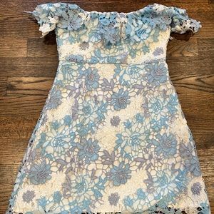 Lovers + Friends Lace Strapless Dress